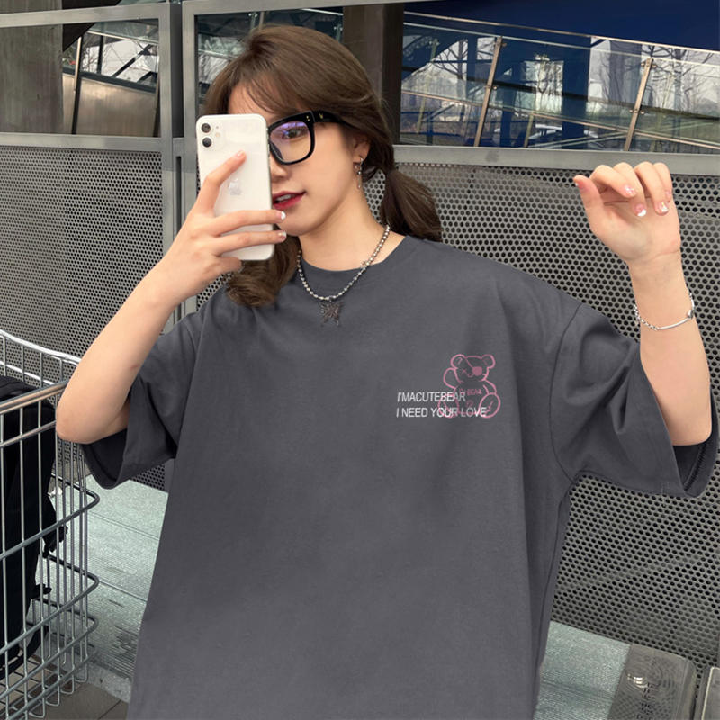 เสื้อโอเวอร์ไซส์เกาหลี เสื้อยืดพลัสไซส์ เสื้อยืดคนอ้วน เสื้อยืดโอเวอร์ไซส์ผู้หญิง