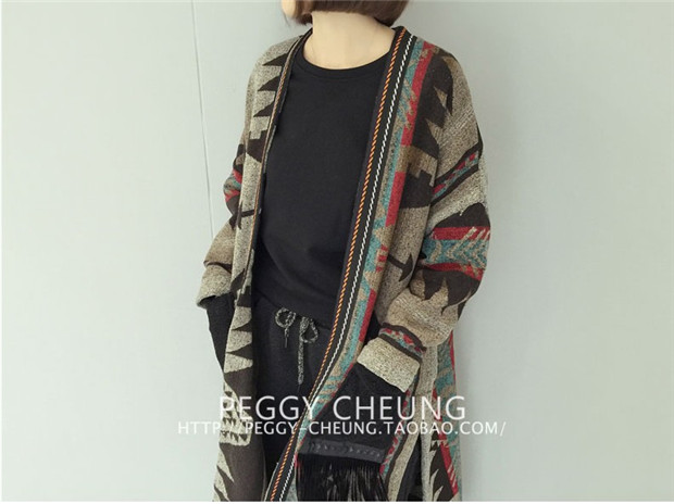 เสื้อคลุมกันหนาว ตัวยาว ผ้าทอเนื้อแน่นนุ่ม งานดีผ้าดีตามแบบเลยจ้า ใครชอบแนวนี้ต้องรีบจัดเลยจ้า