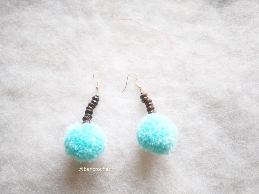 ต่างหูถักโครเชต์ crochet earrings