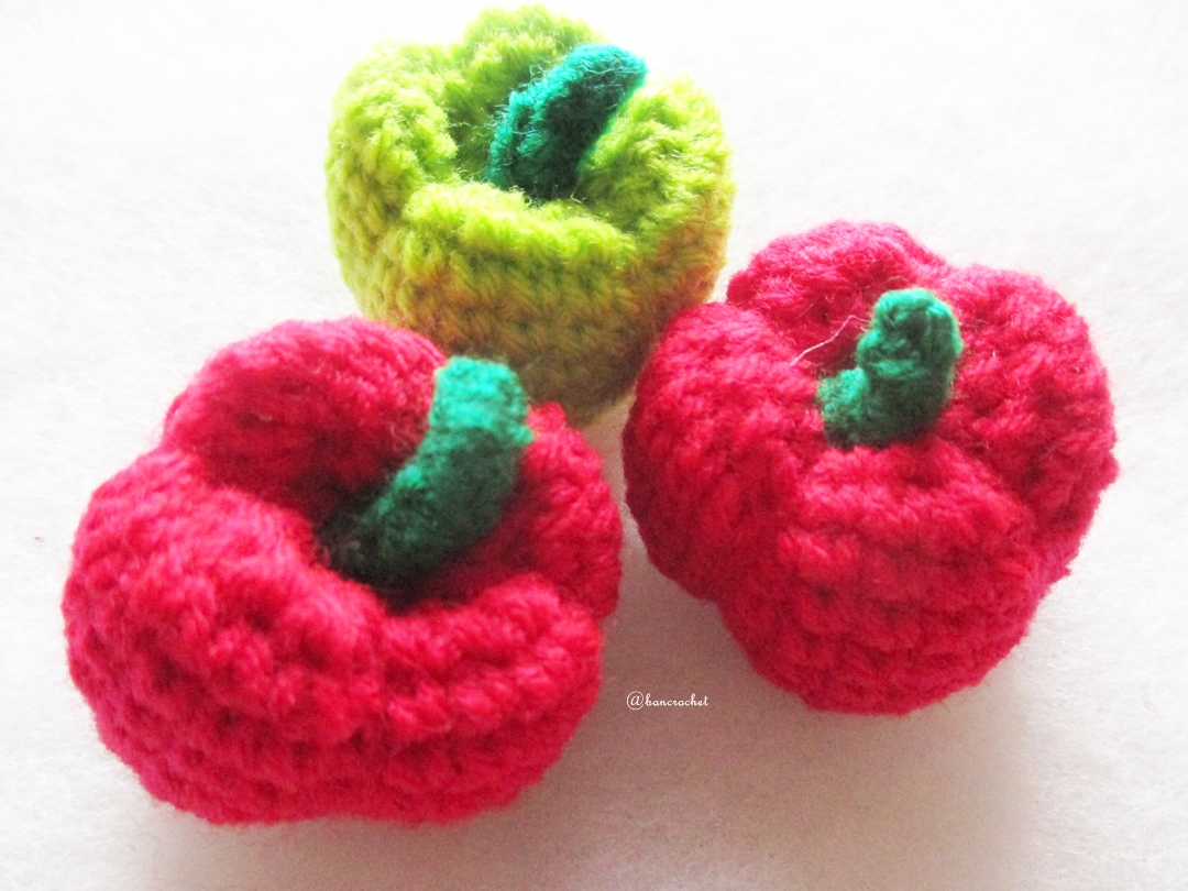 พริกหวานถักโครเชต์ Bell pepper crochet