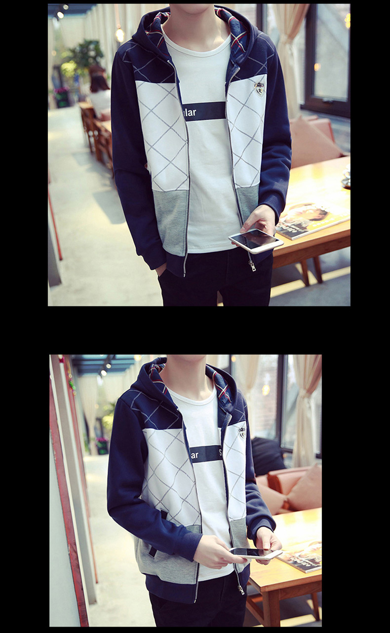 เสื้อคลุมผู้ชาย สไตล์เกาหลี ทรงสวย ผ้า cotton same pic L