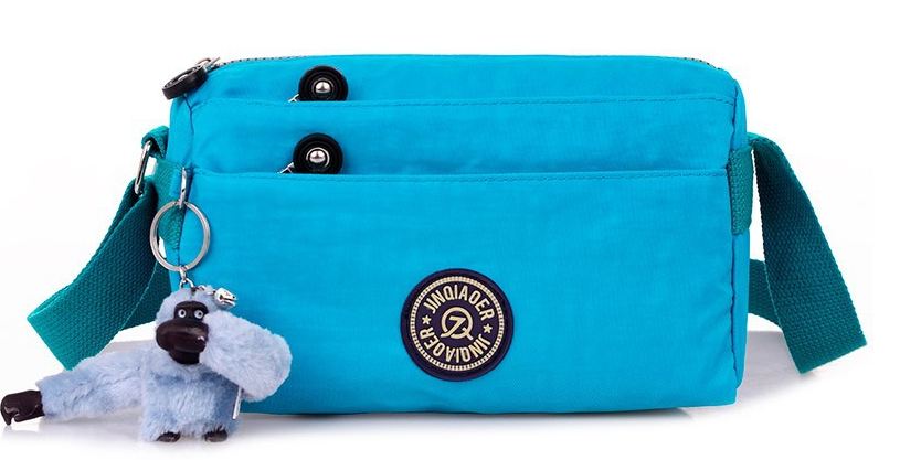 กระเป๋าสะพายผู้หญิง ขนาดกลาง กระเป๋าสะพายวัยรุ่น สีสันสดใส กระเป๋าผ้าไนลอน กันน้ำได้ มีซิปแยก 4 ช่อง ใส่ร่มพับได้ มีหลายสี แบบสวย สะดวก 311375