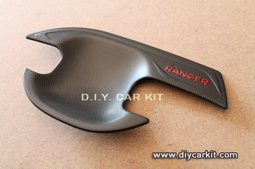ถ้วยรองมือเปิดประตู เคฟล่าห์ดำNew Ranger 4ประตู