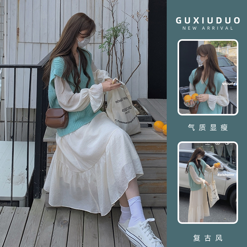 เดรสแขนสั้นมีไซส์L-4XLอก38-47นิ้ว