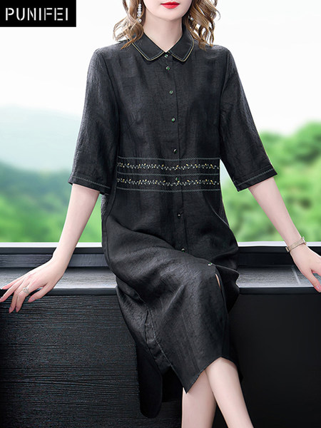 เดรสวัยผู้ใหญ่40-60ปี เดรสคุณแม่ ชุดเดรสทำงานวัยผู้ใหญ่ แบรนด์ MAMA DRESS