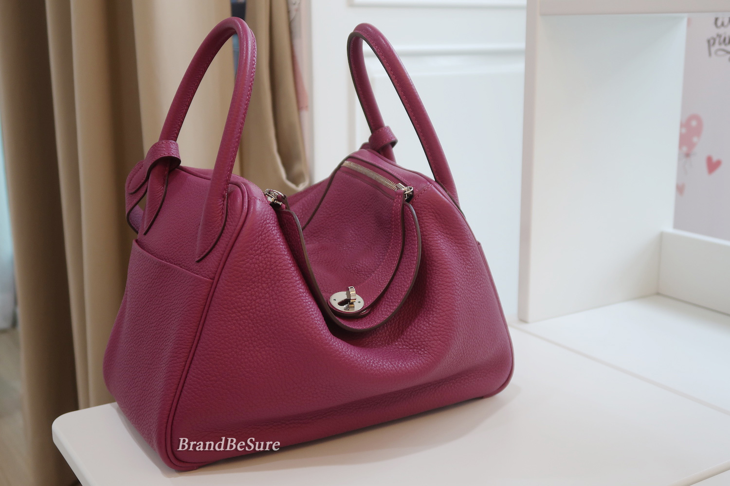 Hermes Tosca Clemence Leather Lindy 30 PHW