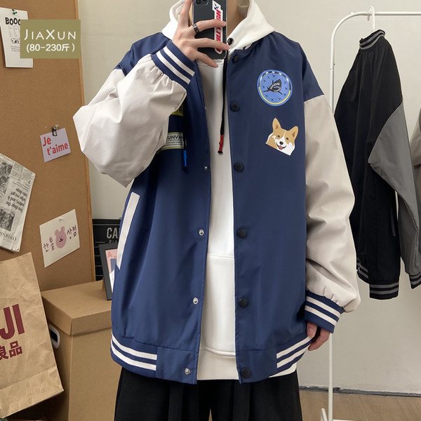 เสื้อแจ็คเก็ตเบสบอล เสื้อคลุม เสื้อแขนยาวสไตล์เกาหลี
