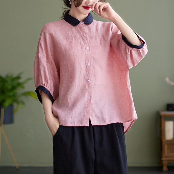 เสื้อลินิน แบบเสื้อสวยๆ เสื้อผ้าฝ้ายลินิน เสื้อเชิ้ตผ้าลินิน BY LININ