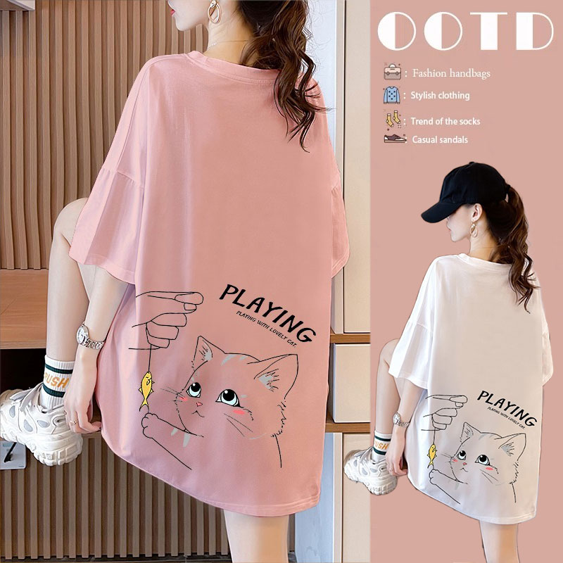 เสื้อยืดคนอ้วนแบบโอเวอร์ไซส์แบบ ulzzang fashion สนใจทักแชท