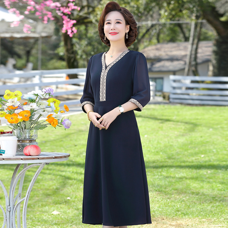 เดรสวัยผู้ใหญ่40-60ปี เดรสคุณแม่ ชุดเดรสทำงานวัยผู้ใหญ่ แบรนด์ MAMA DRESS