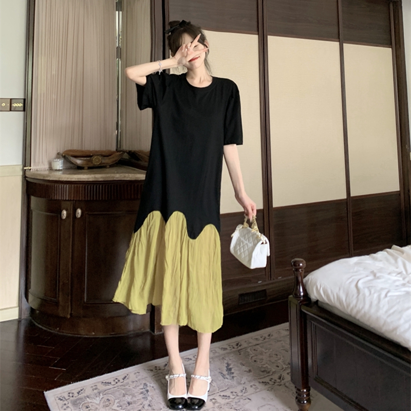 เดรสวัยรุ่น-เดรสคนอ้วนวัยรุ่น L-4XL(อก38-46 นิ้ว)