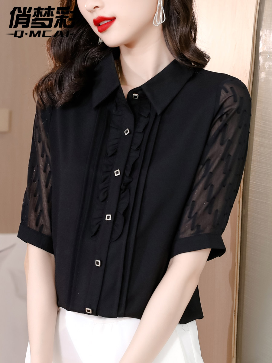 เสื้อชีฟอง เสื้อแฟชั่นสุภาพสตรีวัยผู้ใหญ่ มีไซต์ อก34นิ้ว-43นิ้ว