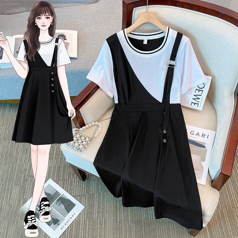 เดรสแขนสั้น มีไซส์ L-4XLอก 38-47 นิ้ว ใส่ได้ทั้งสาวหุ่นดีน่ารักจนถึงสาวอวบพลัสไซส์ จัดส่งฟรี! ทักแชทสั่งซื้อ
