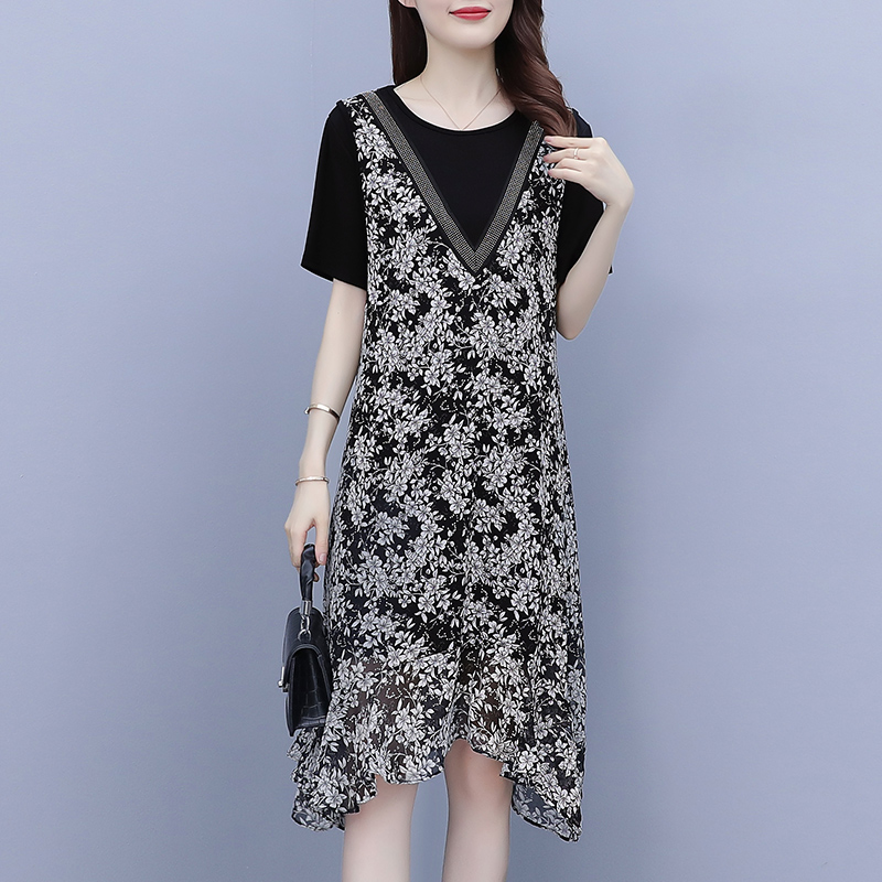 เดรสคนอ้วน เดรสสาวอวบ ชุดเดรสคนอ้วนวัยรุ่น แต่งกากเพชร BY PLUS SIZE Girl