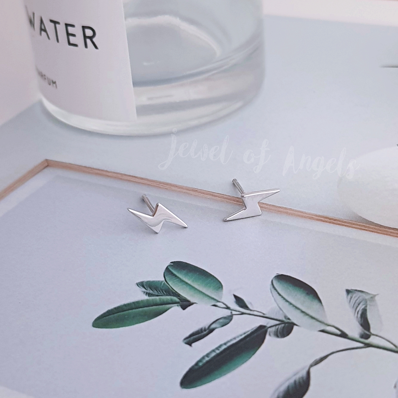 ต่างหูเงินแท้ S925 รุ่น Thunder ต่างหูสายฟ้า เงินแท้ทั้งชิ้น Silver925 ต่างหูผู้ชาย ต่างหูผู้หญิง ตุ้มหูเงินแท้