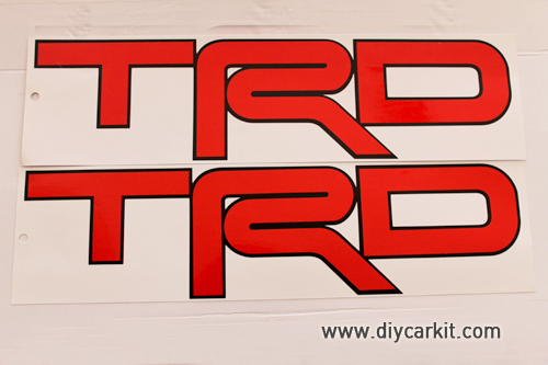 สติ๊กเกอร์ TRD สีแดง