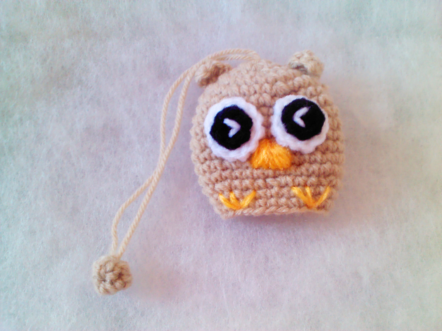 ที่ครอบกุญแจ นกฮูกน้ำตาล