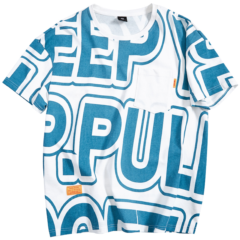 เสื้อยืดผู้ชายอ้วน S-5XL(อกเสื้อ39-51นิ้ว)