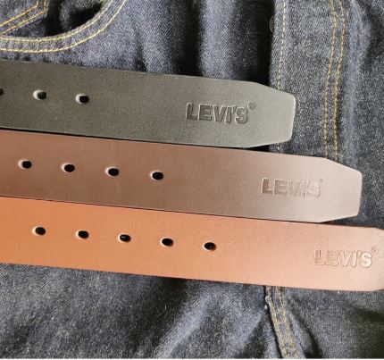 เข็มขัด levis เข็มขัดทำงาน ผู้ชาย เข็มขัดหนังแท้ แบบสวย 3 สี ดำ น้ำตาลอ่อน น้ำตาลเข้ม s193919