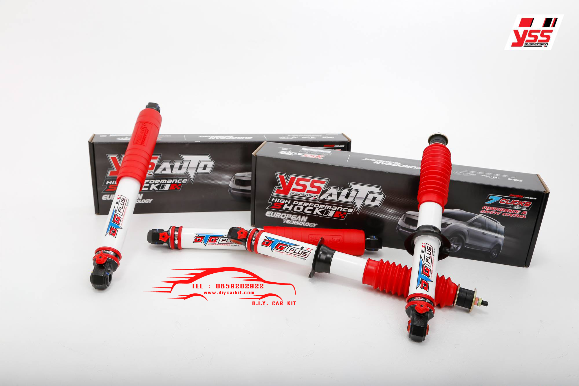 โช้คอัพ สปริง YSS รุ่น DTG Plus รถ TOYOTA HILUX REVO ปี 15-24 ตัวเตี้ย