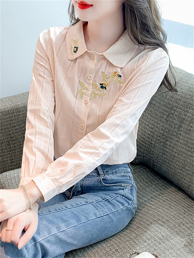 เสื้อลูกไม้ เสื้อเชิ้ตแขนยาว