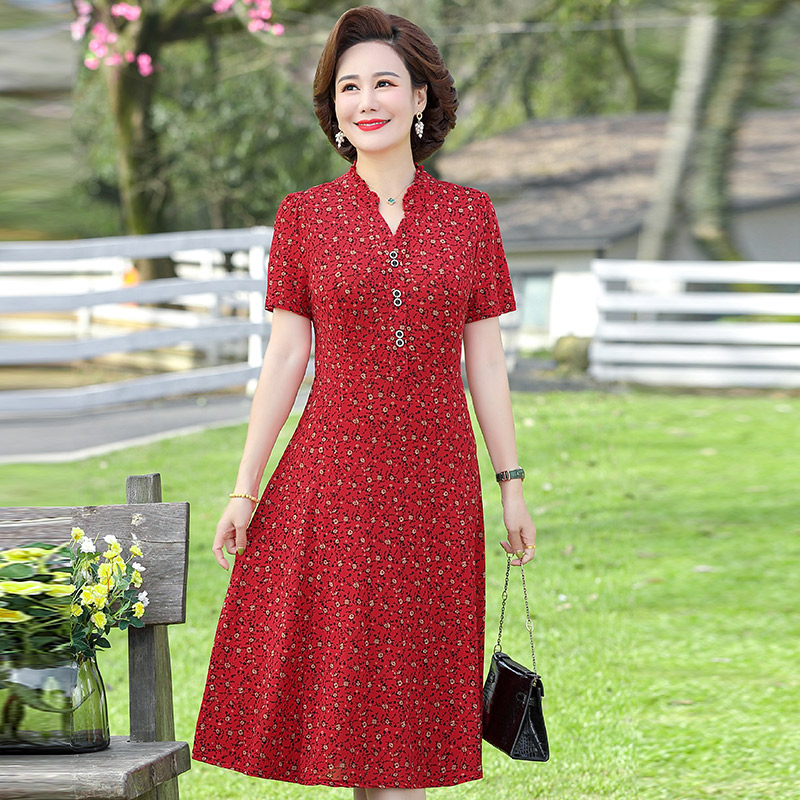 เดรสวัยผู้ใหญ่40-60ปี เดรสคุณแม่ ชุดเดรสทำงานวัยผู้ใหญ่ แบรนด์ MAMA DRESS