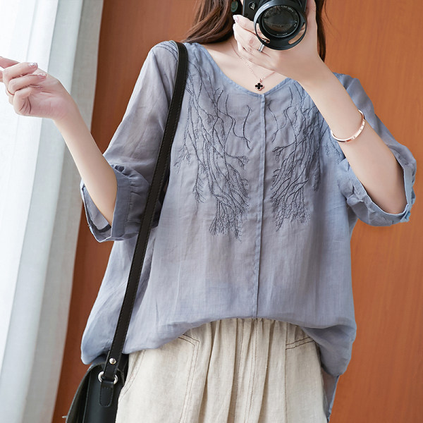 เสื้อลินิน แบบเสื้อสวยๆ เสื้อผ้าฝ้ายลินิน เสื้อเชิ้ตผ้าลินิน BY LININ