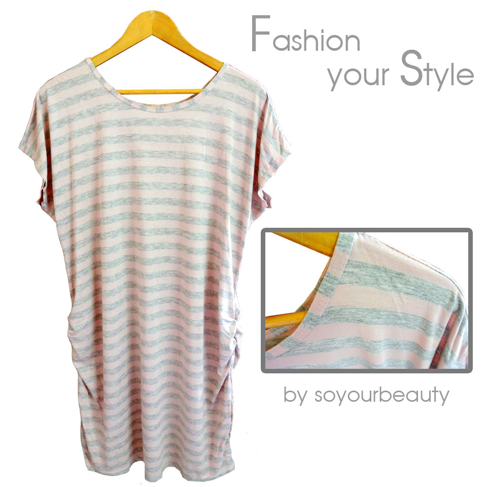 เดรสสั้นไซส์ใหญ่ เนื้อผ้าดีมากๆ ผ้ายืดคอตตอนใส่สบาย