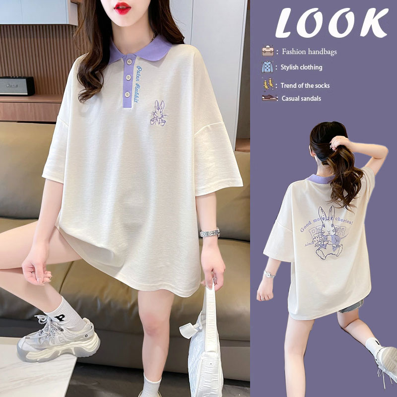 เสื้อยืดคนอ้วนแบบโอเวอร์ไซส์แบบ ulzzang fashion สนใจทักแชท