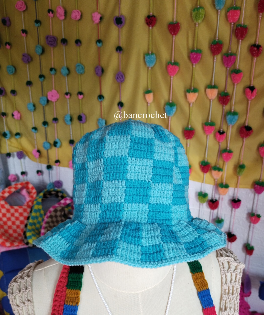 Bancrochet หมวกถักโครเชต์ crochet hat หลากสี