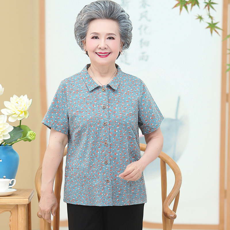เสื้อคุณยาย เสื้อผู้วัยอายุ60-70ปี มีขนาด L-4XL(อกประมาณ35-45นิ้ว)