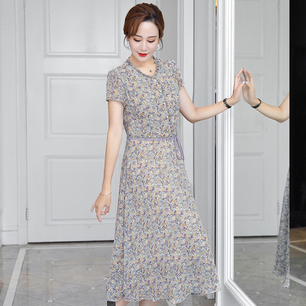 เดรสวัยผู้ใหญ่40-60ปี เดรสคุณแม่ ชุดเดรสทำงานวัยผู้ใหญ่ แบรนด์ MAMA DRESS