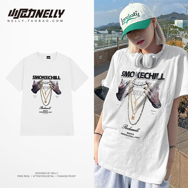 เสื้อยืดคอกลม ผู้ชาย เสื้อยืดผู้ชายเกาหลี เสื้อยืดเกาหลี แบรนด์ NELLY