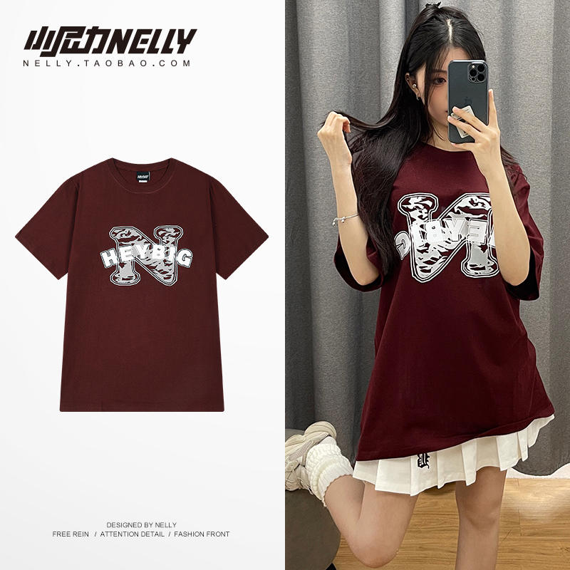 เสื้อยืดคอกลม ผู้ชาย เสื้อยืดผู้ชายเกาหลี เสื้อยืดเกาหลี แบรนด์ NELLY