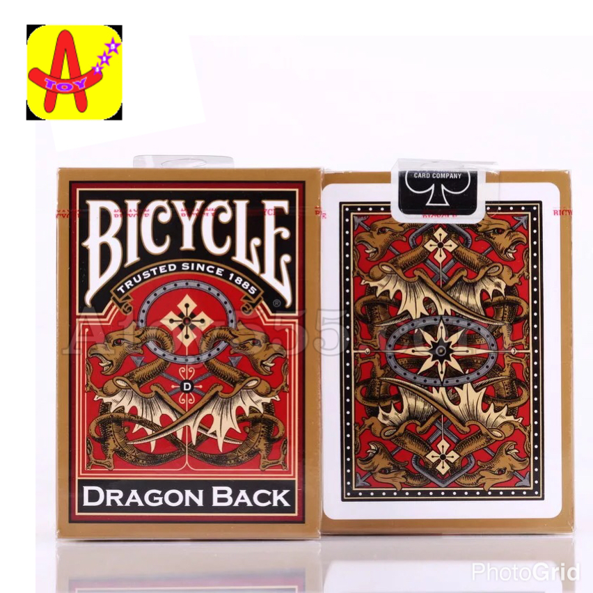 ไบซิเคิล Gold dragon back playing cards (Bicycle Gold dragon back playing cards)
