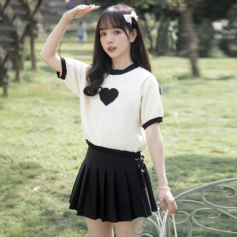 เสื้อผ้าวัยรุ่นเกาหลี เสื้อยืดวัยรุ่นผู้หญิง มีขนาด S M L XL