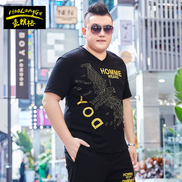 เสื้อยืดผู้ชายอ้วน S-5XL(อกเสื้อ39-51นิ้ว)