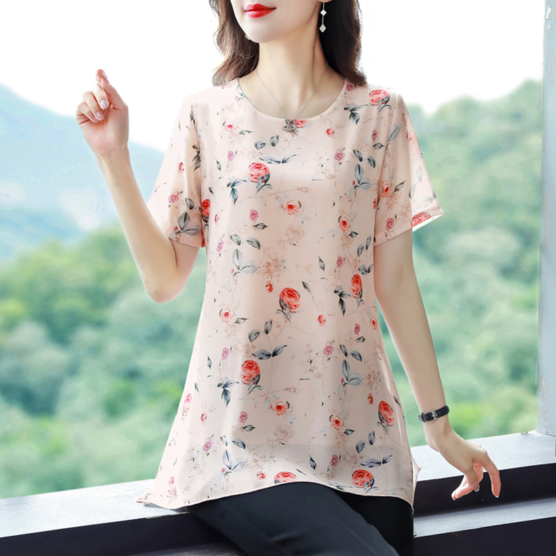 เสื้อชีฟอง เสื้อแฟชั่นสุภาพสตรีวัยผู้ใหญ่ มีไซต์ อก34นิ้ว-43นิ้ว
