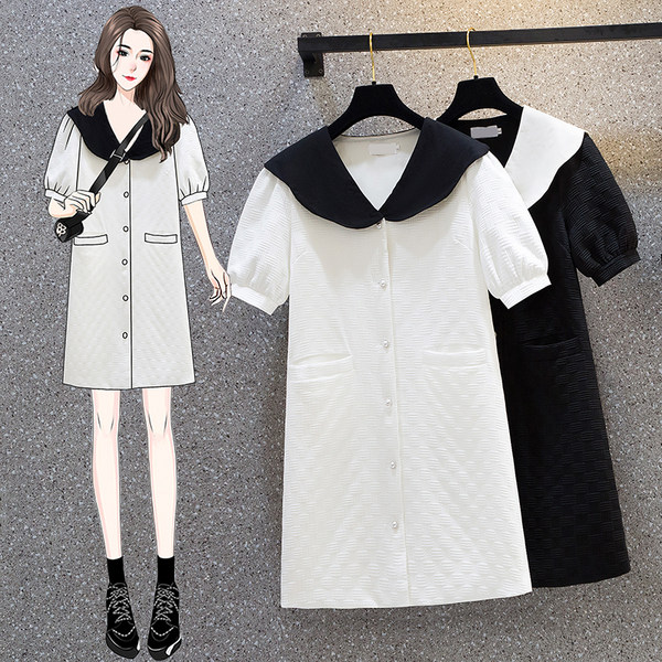 เดรสคนอ้วน เดรสสาวอวบ ชุดเดรสคนอ้วนวัยรุ่น BY PLUS SIZE Girl