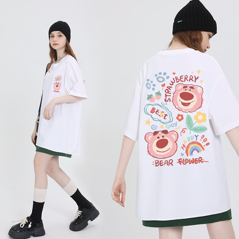 เสื้อผ้าวัยรุ่นเกาหลี เสื้อยืดวัยรุ่นผู้หญิง มีขนาด S M L XL