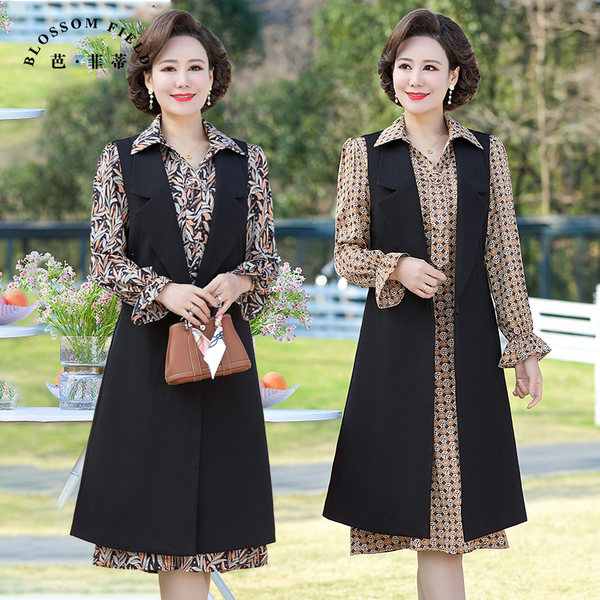 เดรสวัยผู้ใหญ่40-60ปี เดรสคุณแม่ ชุดเดรสทำงานวัยผู้ใหญ่ แบรนด์ MAMA DRESS