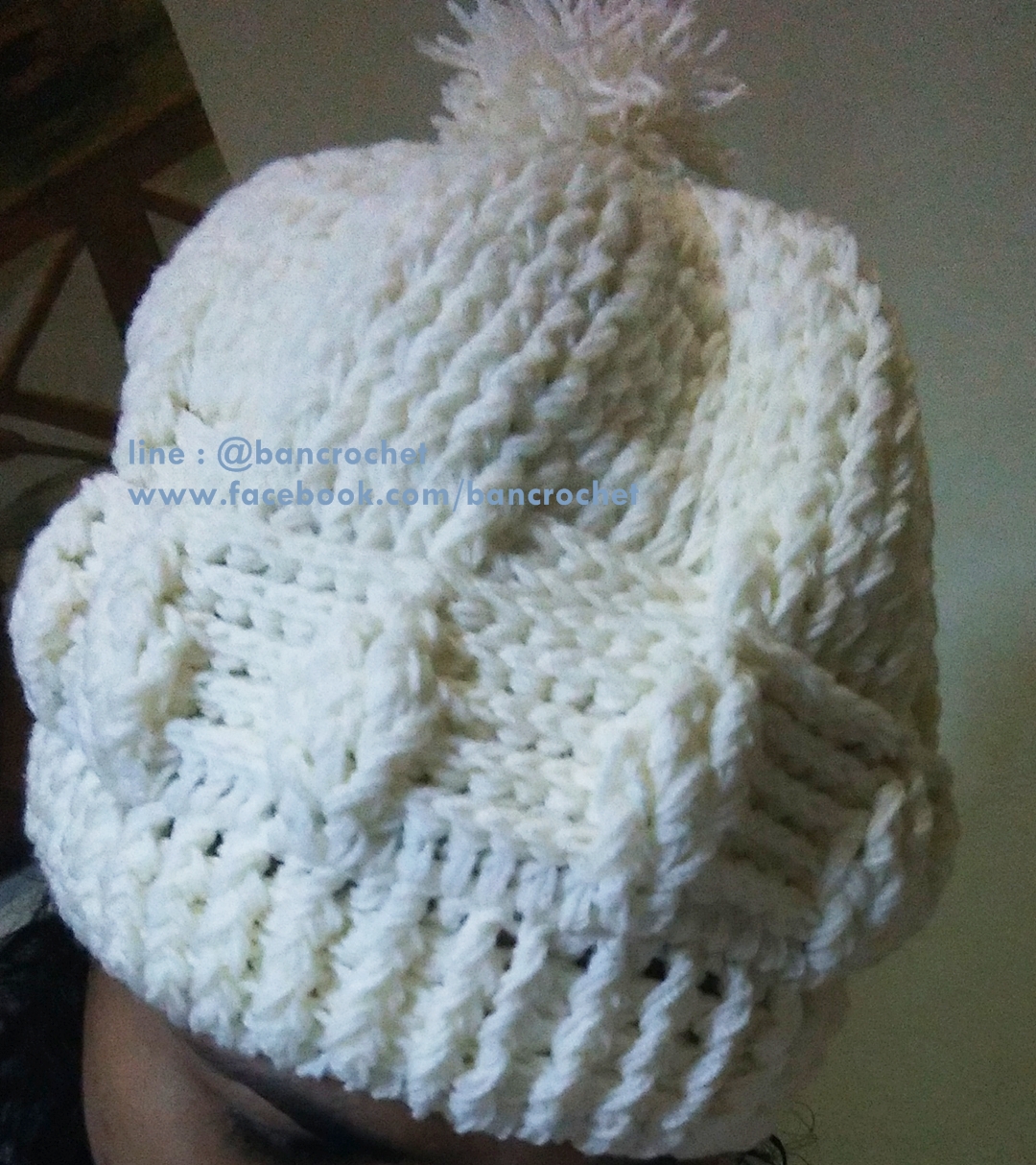 หมวกถักไหมพรมกันหนาว
