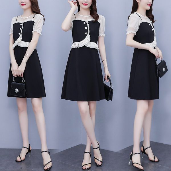 เดรสคนอ้วน เดรสสาวอวบ ชุดเดรสคนอ้วนวัยรุ่น BY PLUS SIZE Girl