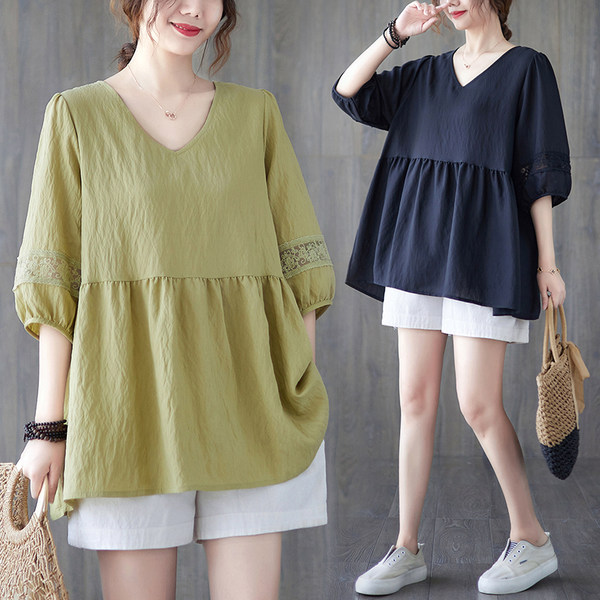 เสื้อลินิน แบบเสื้อสวยๆ เสื้อผ้าฝ้ายลินิน เสื้อเชิ้ตผ้าลินิน BY LININ