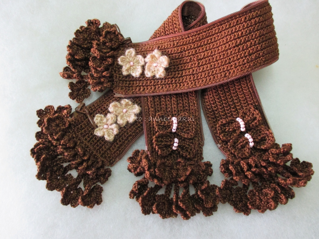 ที่หุ้มหูกระเป๋า ด้าย DMC สีน้ำตาลเข้ม 898