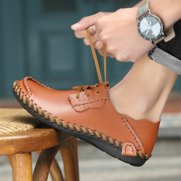รองเท้าหนังผู้ชาย มีไซส์39-44 รองเท้าโลฟเฟอร์ชาย Slip-On Shoes