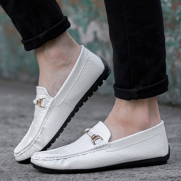 รองเท้าโลฟเฟอร์ชาย รองเท้าผู้ชาย รองเท้าแฟชั่นชาย รองเท้าหนังผู้ชาย Men Loafer Slip-On Shoes