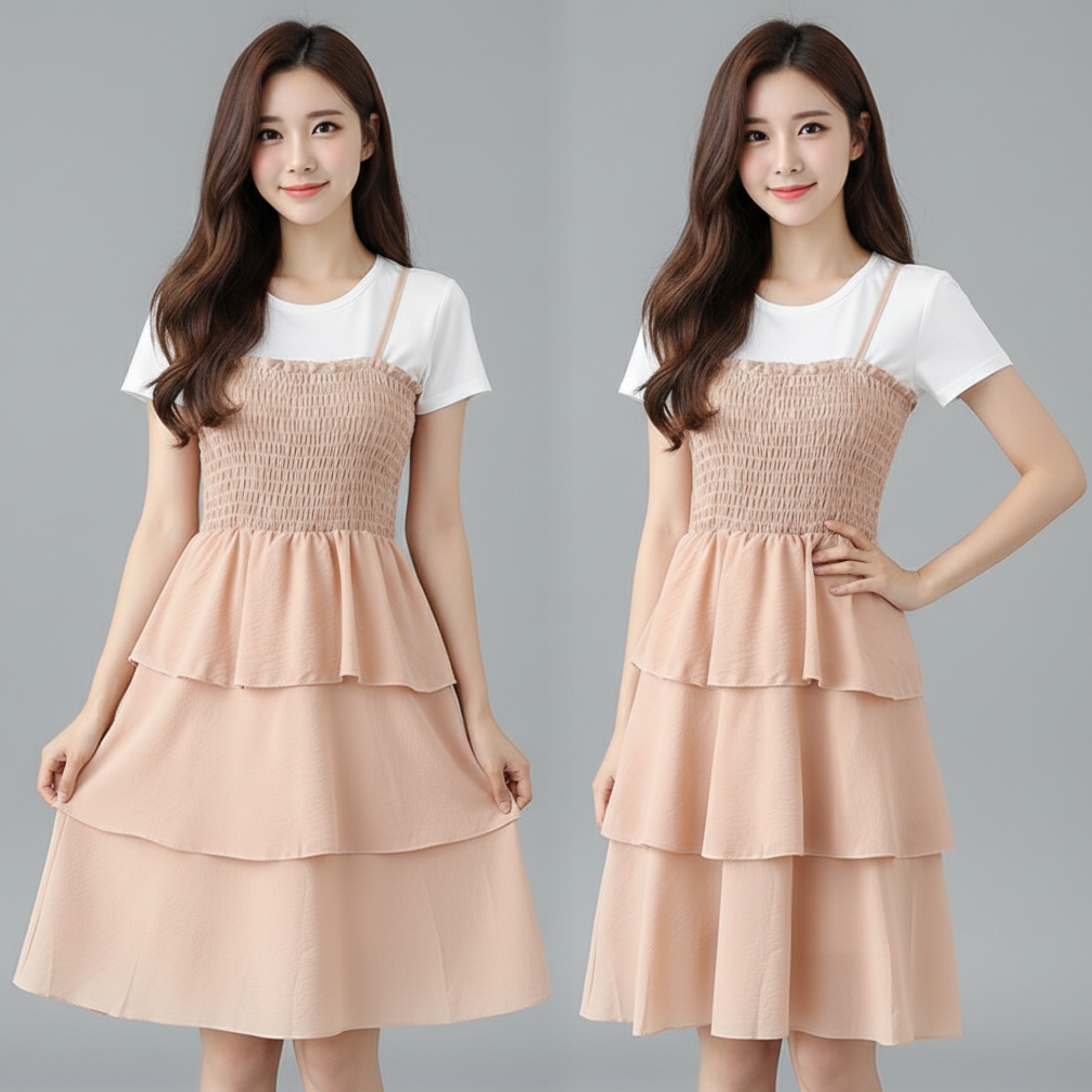 ðĪ Dress4621 āđāļāļĢāļŠāļĒāļēāļ§āļĢāļ°āļāļēāļĒāļāļąāđāļāļāļĩāļāļāļāļāļĢāļĩāļĄ+āđāļŠāļ·āđāļāļĒāļ·āļāļāļēāļ§ āļāļ§āļēāļĄāļĨāļ°āļĄāļļāļāļāļĩāđāđāļŠāđāđāļĨāđāļ§āļāļđāđāļāļ ðļ