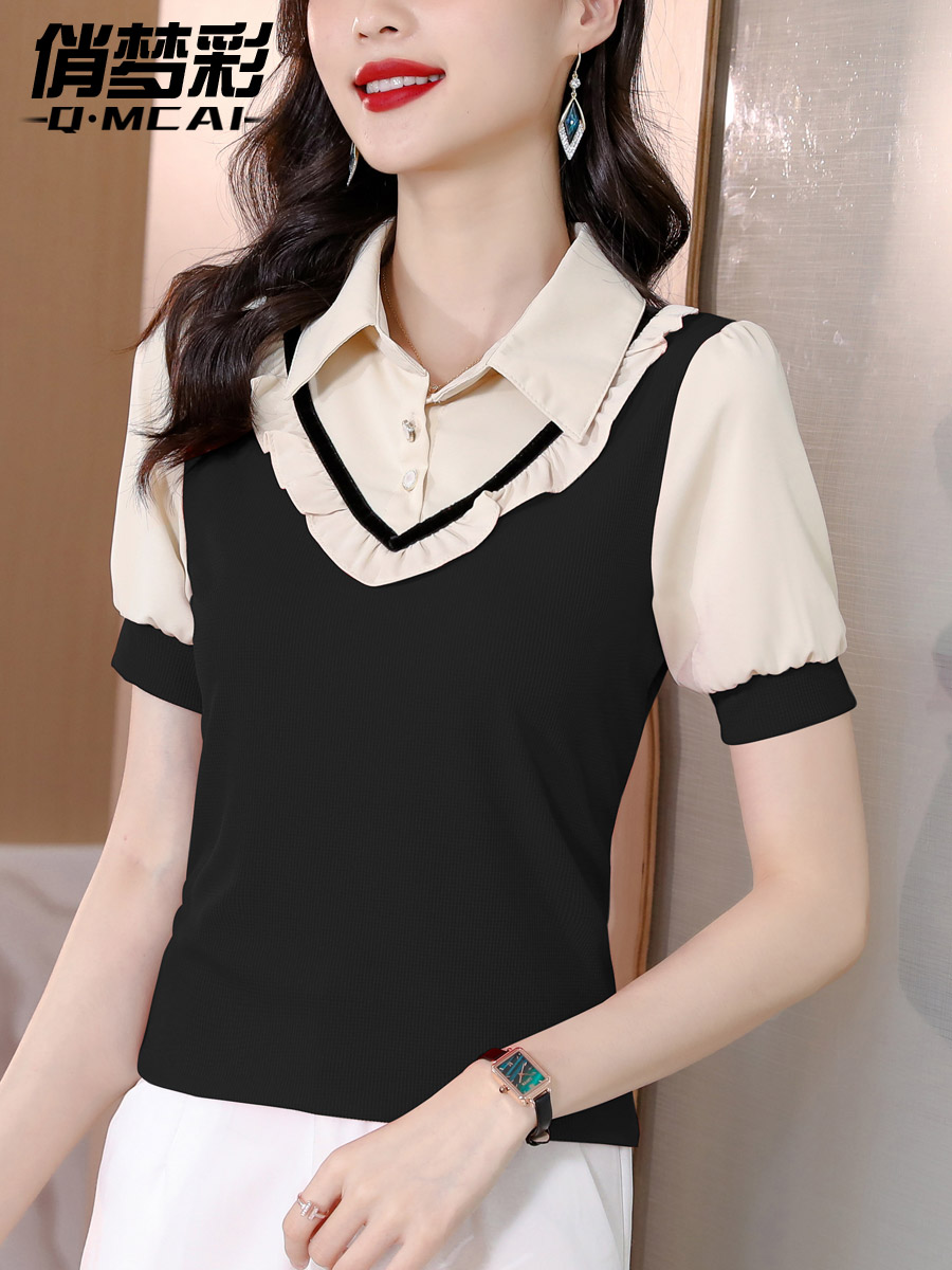 เสื้อชีฟอง เสื้อแฟชั่นสุภาพสตรีวัยผู้ใหญ่ มีไซต์ อก34นิ้ว-43นิ้ว