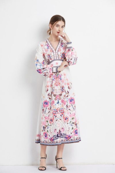 ชุดเดรสยาวสวยๆ ชุดเดรสยาวใส่สบาย ใส่ทำงาน